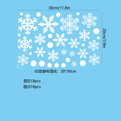 ❄️ Christmas Snowflake Window Stickers – Festive Holiday Glass & Window Decor 🎄 Kawaii Stickers