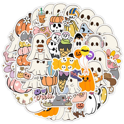 Halloween Stickers 50pcs Funny Ghosts for DIY  Decor