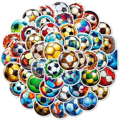 Football Stickers – 50Pcs– For Water Bottles, Laptops, Skateboards, Suitcases, Phones – Kawaii Stickers Kawaii Stickers