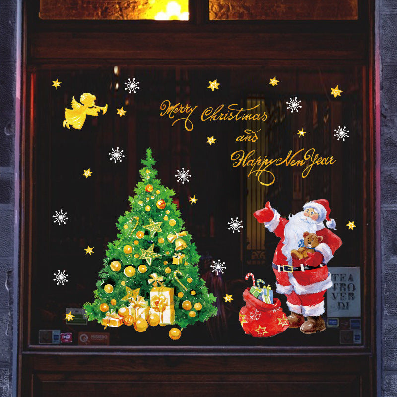 Christmas Tree Stickers for Holiday Window Decor