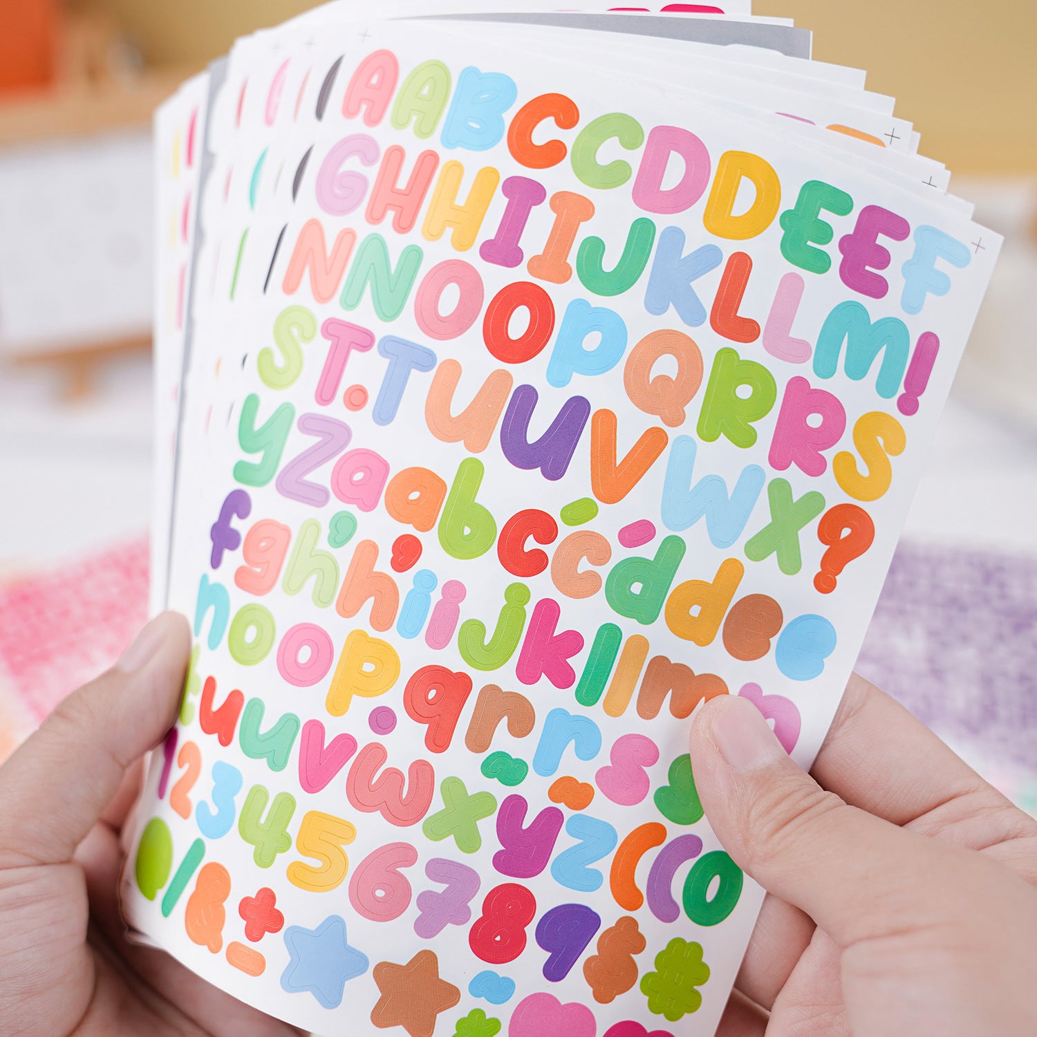 10PCS 0.5 Inch English Alphabet Stickers Small Size Decorative Scrapbook Letter Stickers Waterproof Stickers Kawaii Stickers