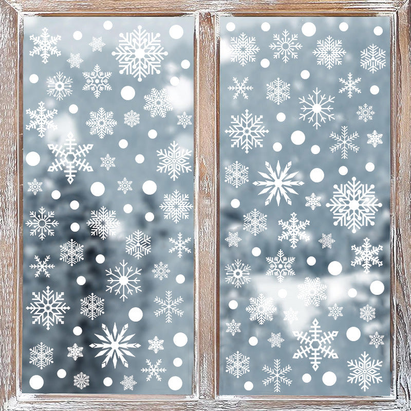 🎄 White Snowflake Window Stickers – Christmas Glass Decals for Festive Holiday Decor 🎄 Kawaii Stickers