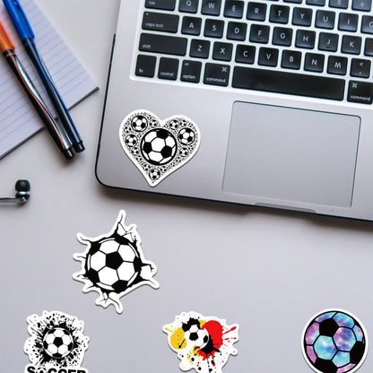 Football Stickers – 50Pcs Sport Designs – High-Definition Waterproof PVC – For Water Bottles, Laptops, Skateboards, Suitcases, Phones – Kawaii Stickers Kawaii Stickers