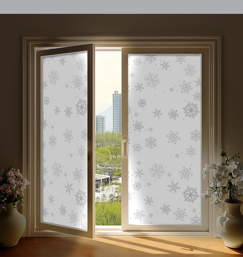 Snowflake Window Stickers | Large Christmas Snowflake Stickers for Windows Kawaii Stickers