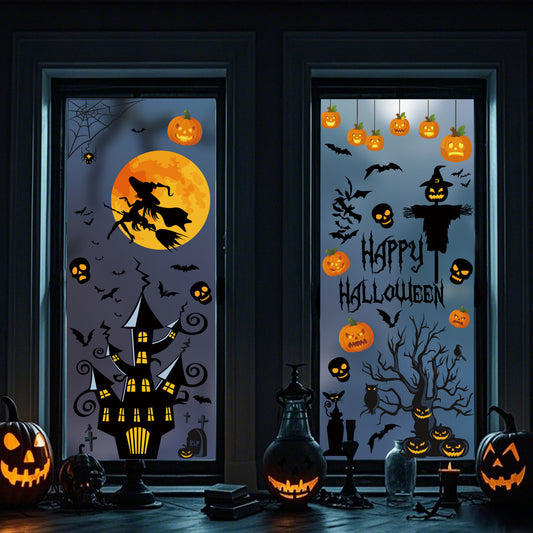 Halloween Stickers – Cute & Spooky Halloween Window Stickers for Party Decor