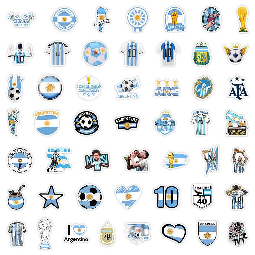 🌟 50PCS Football Stickers – Creative Doodle Soccer Stickers for Water Bottles, iPhones, Laptops & Sports Gear ⚽🎨 Football Stickers-32 Kawaii Stickers