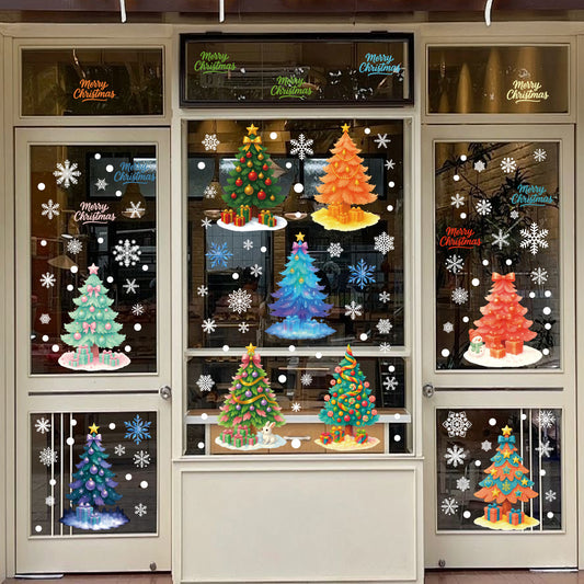 Christmas Tree Stickers – Reusable Static PVC Decal