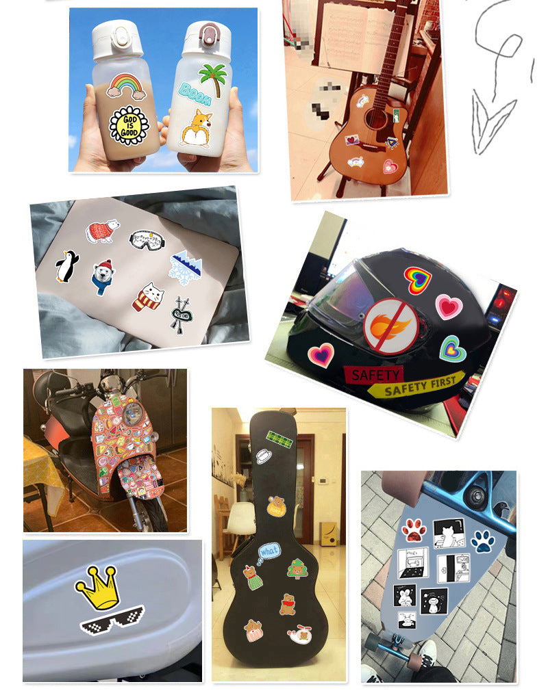 🎃 Halloween Stickers – 50PCS Waterproof Cartoon Graffiti Set for Kids & Adults 👻✨ Kawaii Stickers