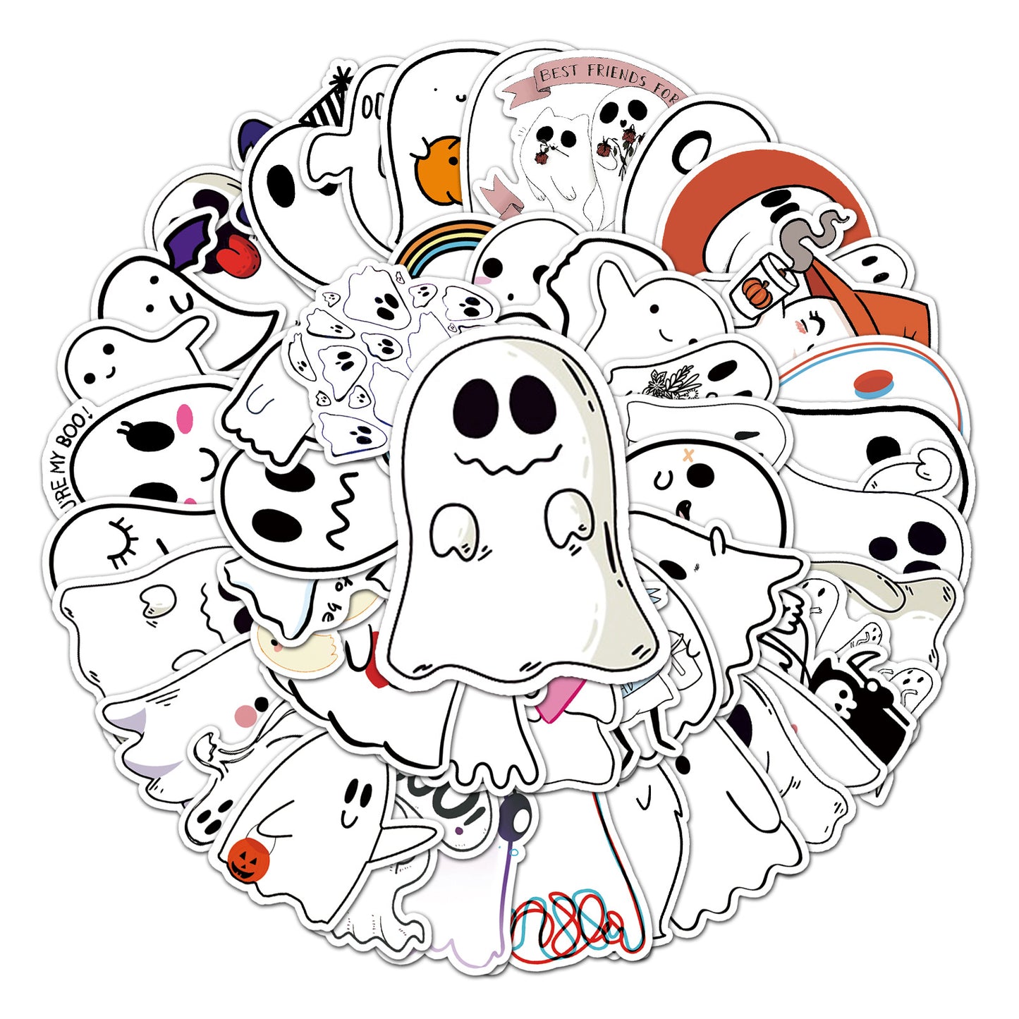 Halloween Stickers – Ghost Decals to Haunt Your Style (50pcs)
