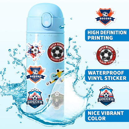 Football Stickers World Cup Series 50PCS – Premium Waterproof Decor🏆 Kawaii Stickers