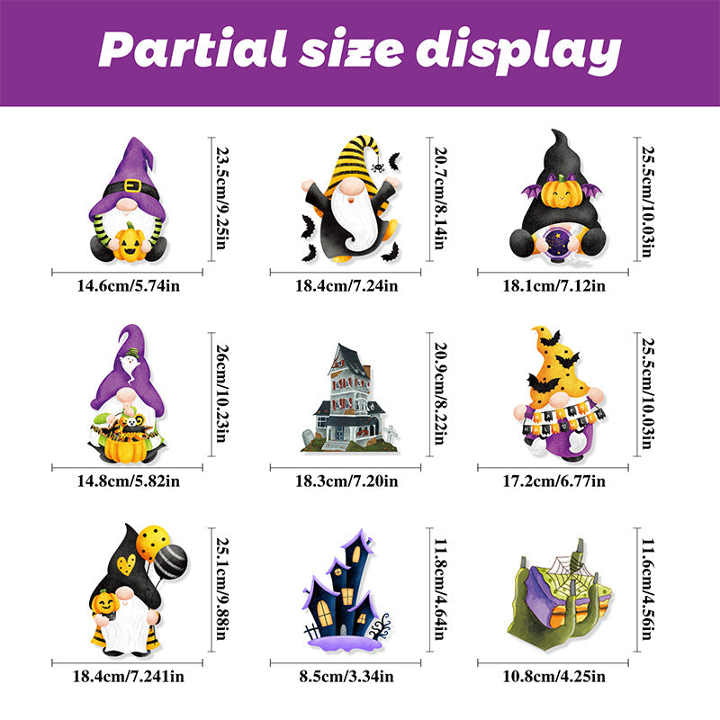 Spooktacular Halloween Window Stickers – Double-Sided Static Cling Décor for Glass Doors & Windows 👻🕷️ Kawaii Stickers