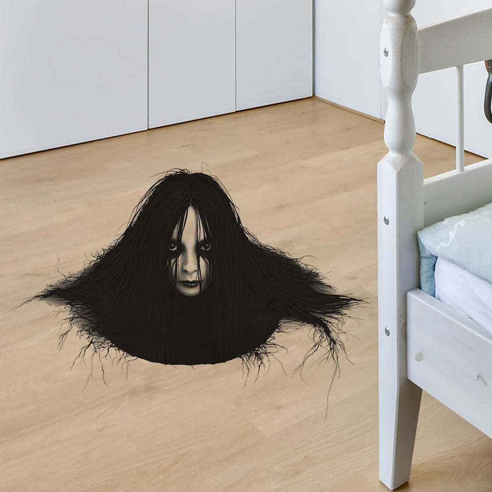 🎃 Halloween Sticker Horror Ghost Head For Floor 👻 Kawaii Stickers