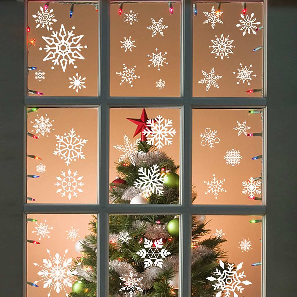 Christmas Window Stickers– Holiday Glass  Wall Décor 🎅✨🎅✨ Kawaii Stickers