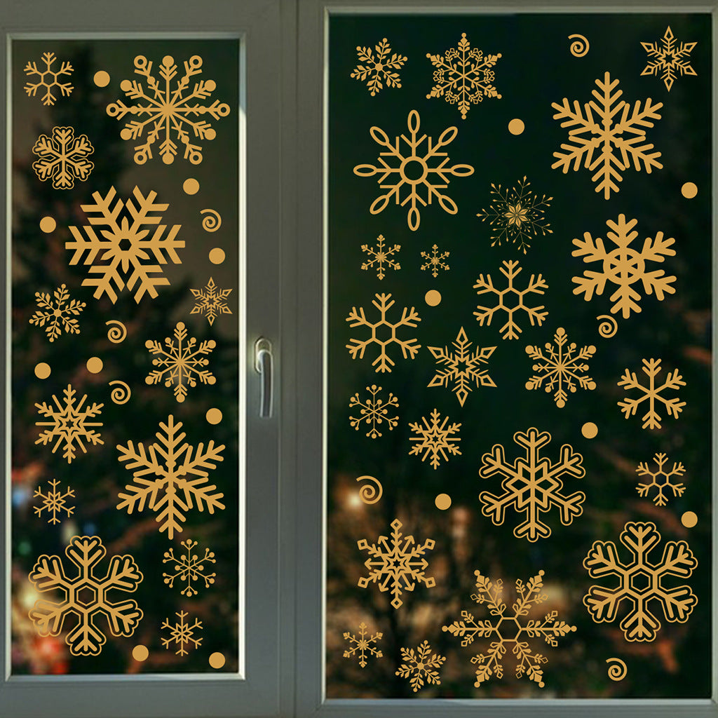 Christmas Window Stickers– Holiday Glass  Wall Décor 🎅✨🎅✨ Kawaii Stickers
