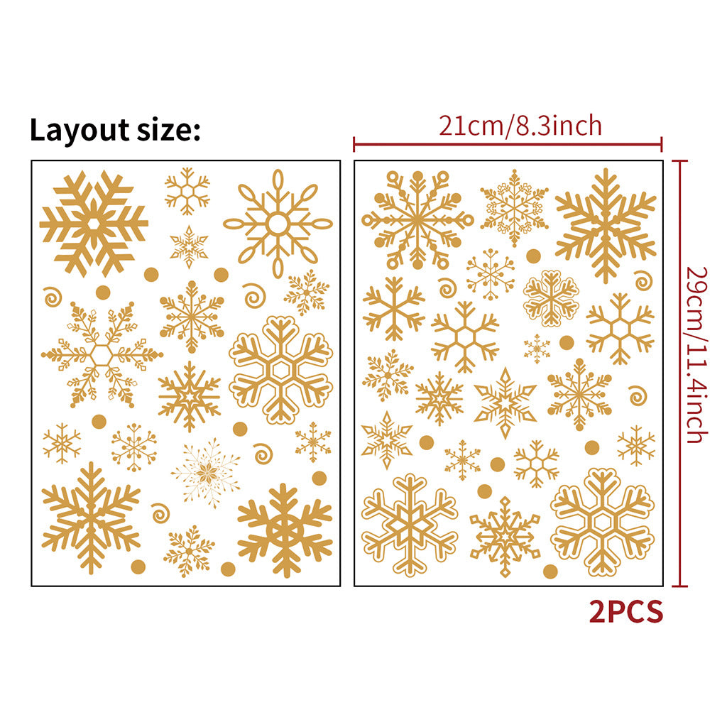 Christmas Window Stickers– Holiday Glass  Wall Décor 🎅✨🎅✨ Kawaii Stickers