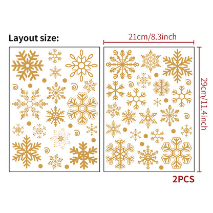 Christmas Window Stickers– Holiday Glass  Wall Décor 🎅✨🎅✨ Kawaii Stickers