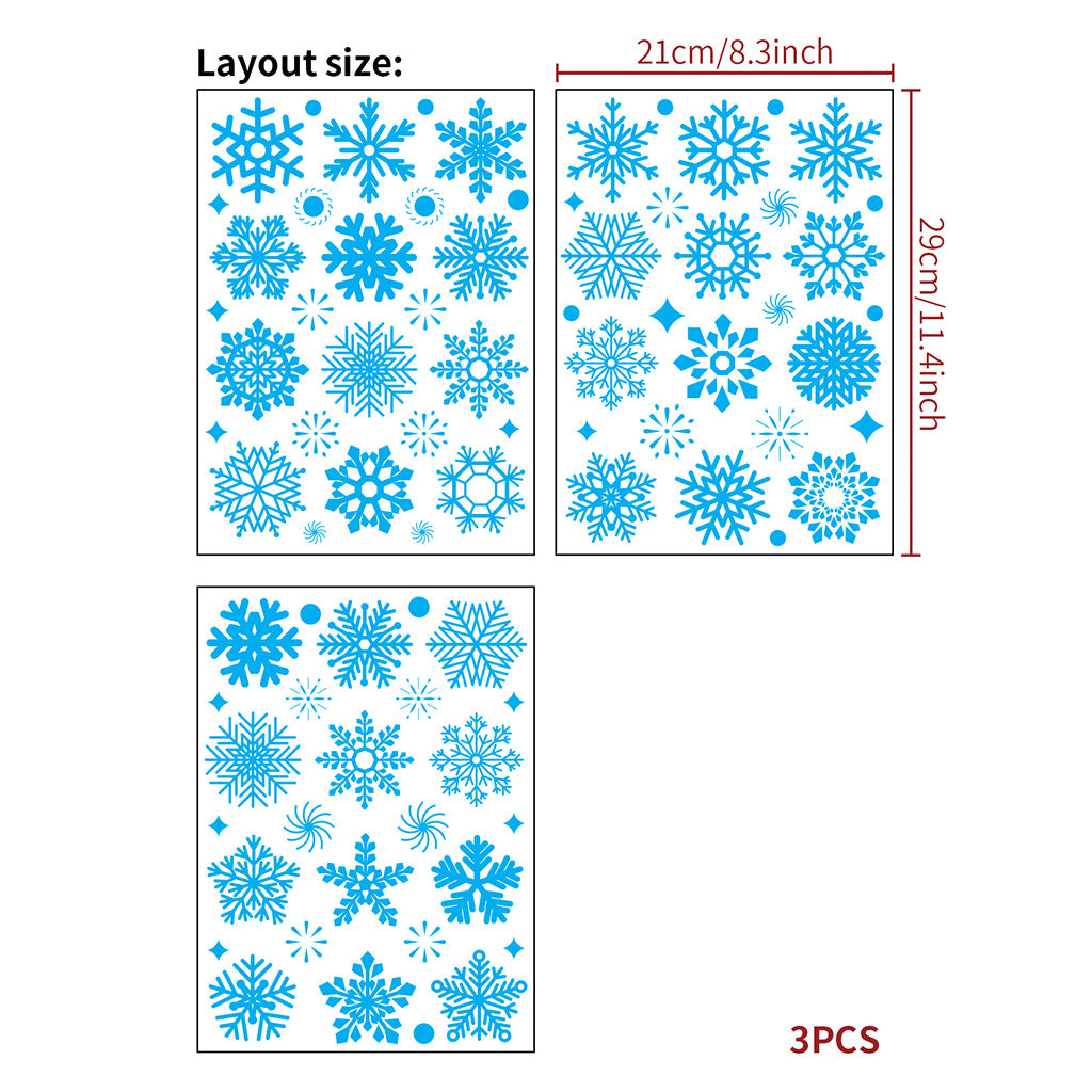 Christmas Window Stickers– Holiday Glass  Wall Décor 🎅✨🎅✨ Kawaii Stickers