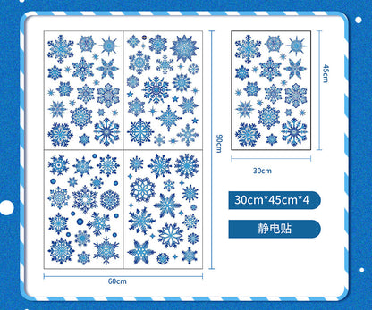  Christmas Window Stickers – Nano Holographic UV Laminated Décor