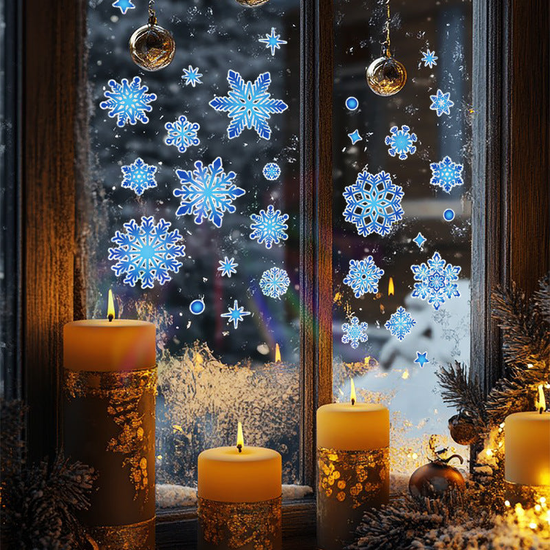 Christmas Window Stickers – Nano Holographic UV Laminated Décor 🎅❄️❄️ 🎅❄️ Kawaii Stickers