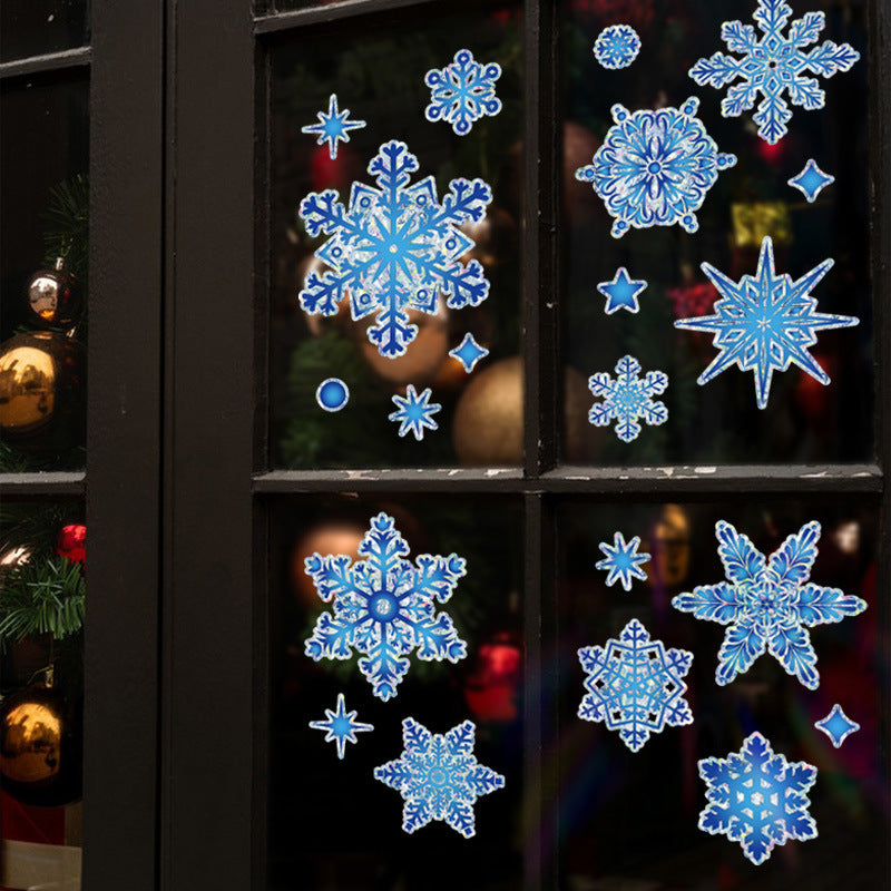 Christmas Window Stickers – Nano Holographic UV Laminated Décor 🎅❄️❄️ 🎅❄️ Kawaii Stickers