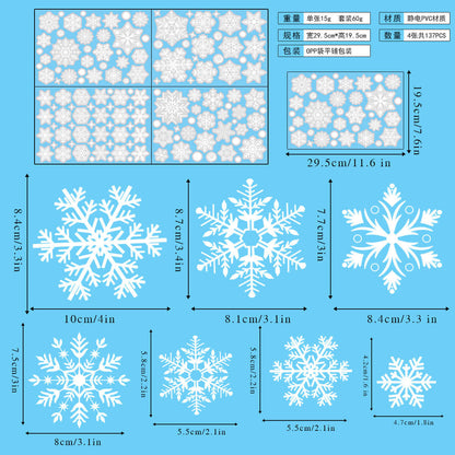 Snowflake Window Stickers ❄️ Party & Christmas Glass Decoration-26