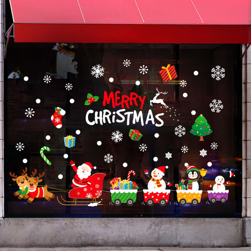 Snowflake Window Stickers ❄️ Party & Christmas Glass Decoration-34
