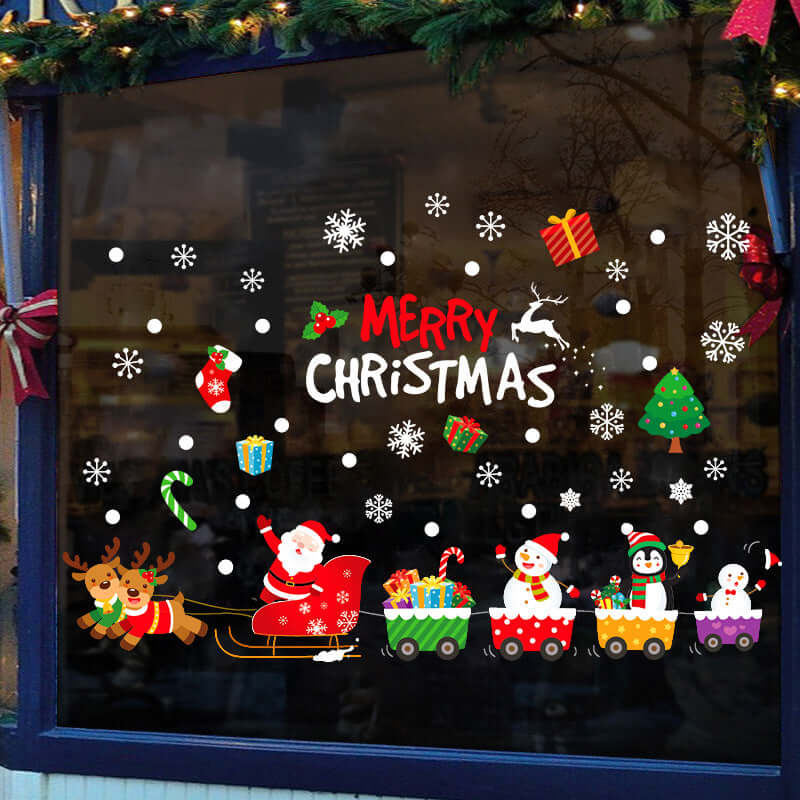 Snowflake Window Stickers ❄️ Party & Christmas Glass Decoration-36