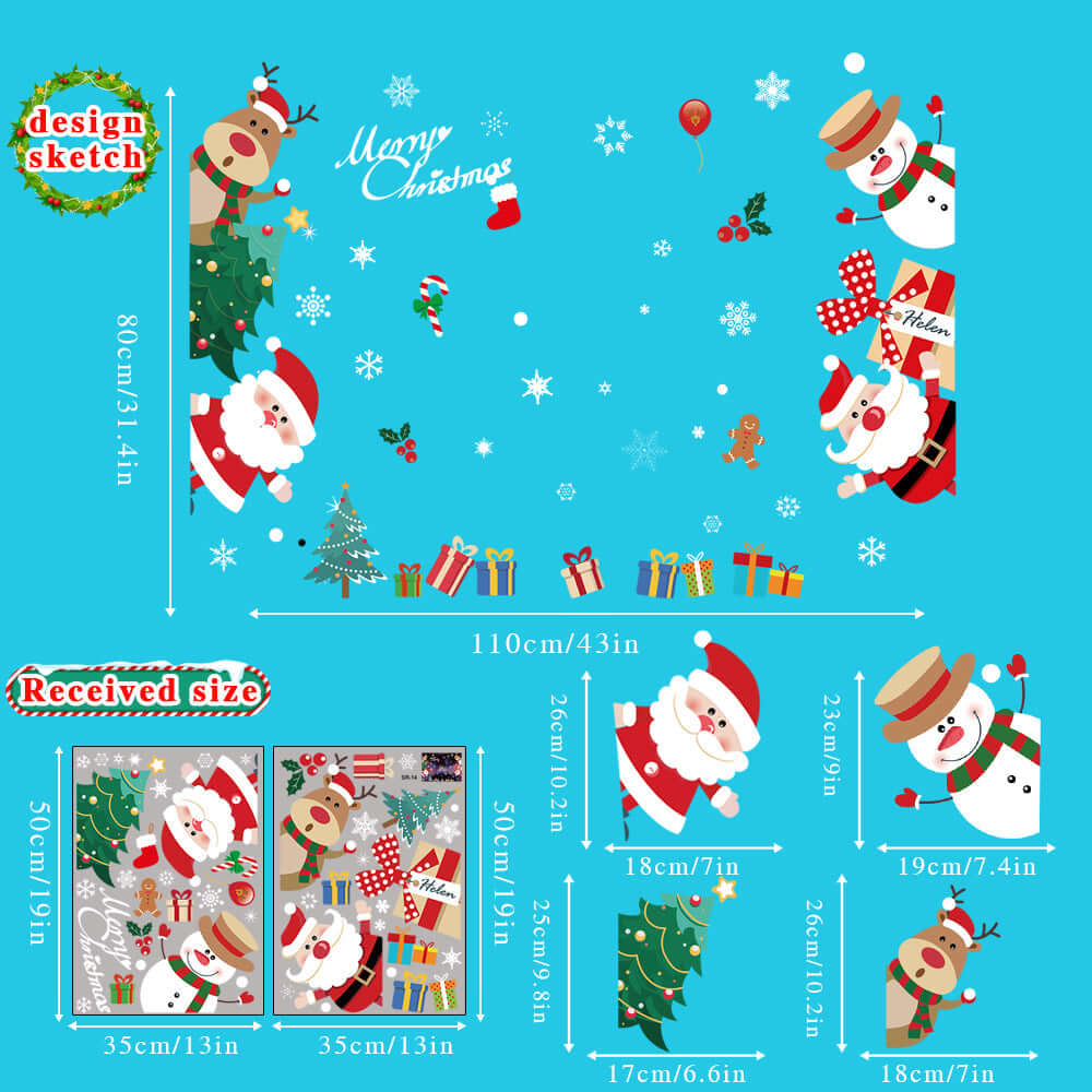 Snowflake Window Stickers ❄️ Party & Christmas Glass Decoration-41