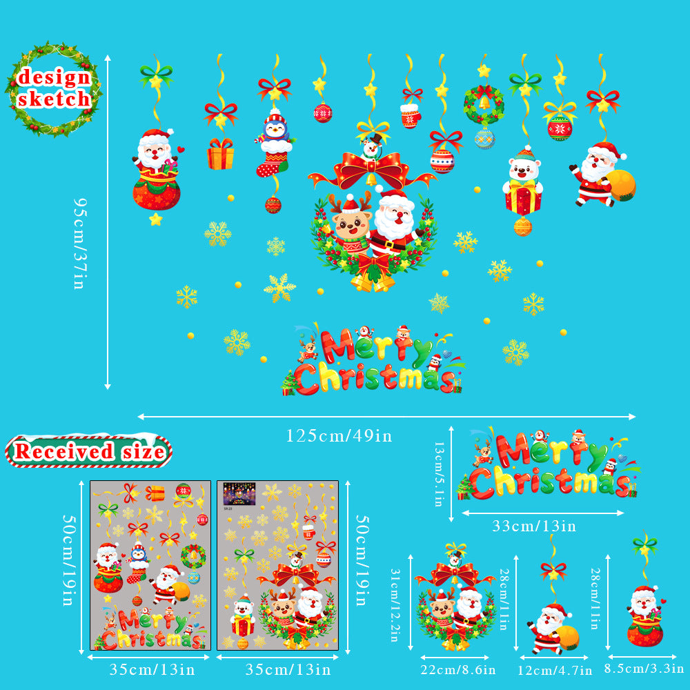 Snowflake Window Stickers ❄️ Party & Christmas Glass Decoration 🎄-60