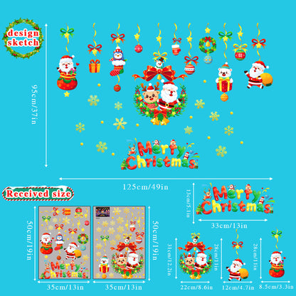 Snowflake Window Stickers ❄️ Party & Christmas Glass Decoration 🎄-60