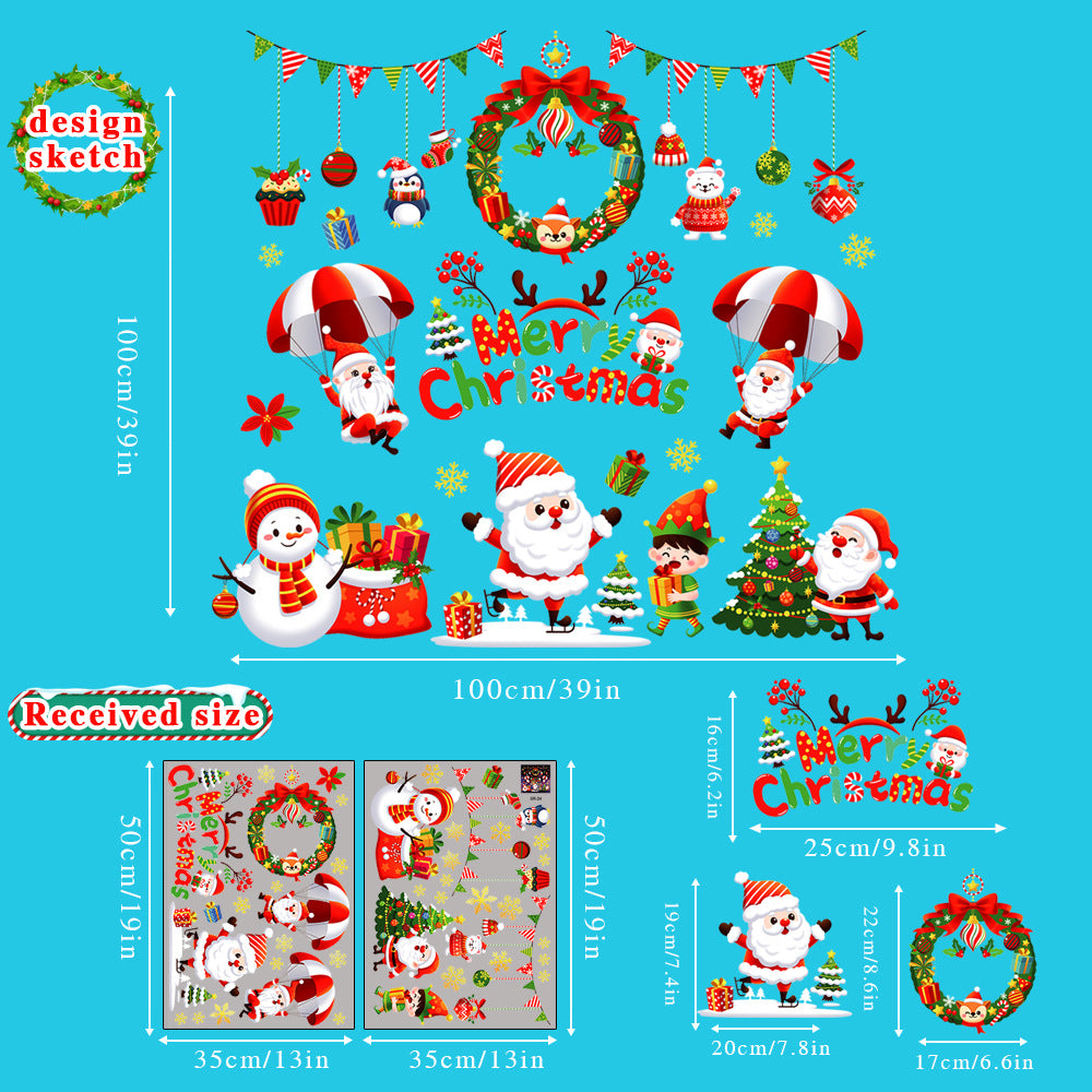 Snowflake Window Stickers ❄️ Party & Christmas Glass Decoration 🎄-65