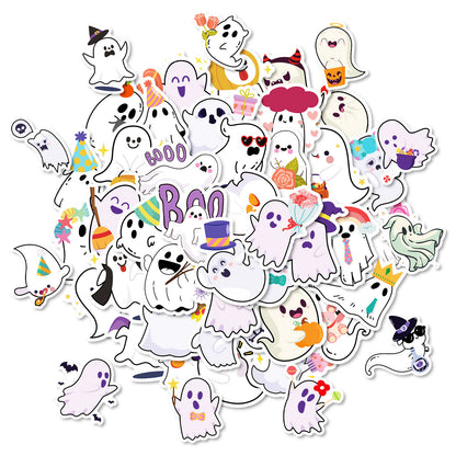50pcs cute Halloween ghost graffiti stickers Kawaii Stickers