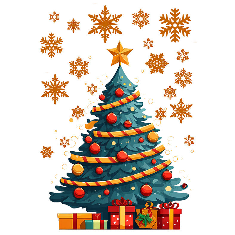 Christmas Tree Stickers – Static PVC Decal