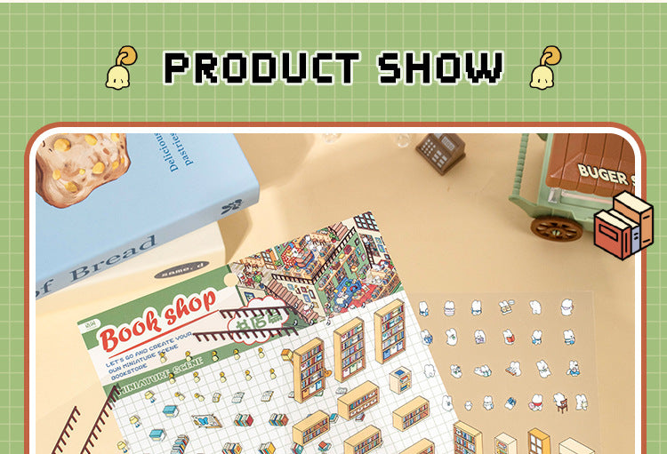 3D DIY Sticker – Three-Layer Miniature Fantasy House – Scrapbook & Craft Decoration – Kawaii Stickers Kawaii Stickers