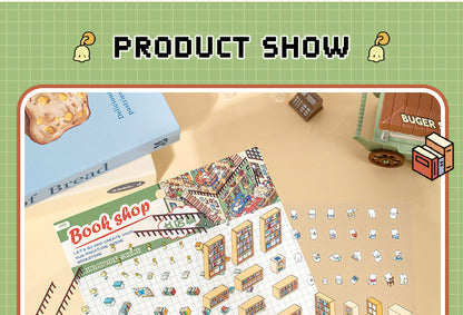 3D DIY Sticker – Three-Layer Miniature Fantasy House – Scrapbook & Craft Decoration – Kawaii Stickers Kawaii Stickers