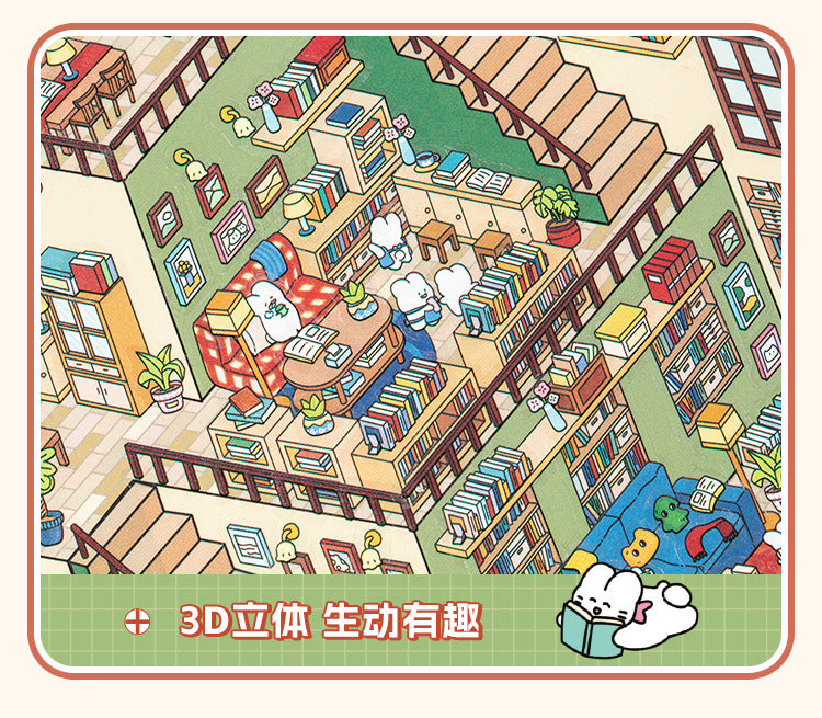 3D DIY Sticker – Three-Layer Miniature Fantasy House – Scrapbook & Craft Decoration – Kawaii Stickers Kawaii Stickers