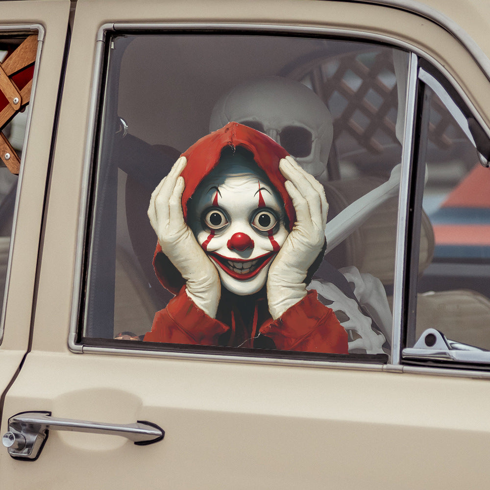 🎃 Halloween Creepy Ghost Face Window Stickers 👻🪟✨ Kawaii Stickers