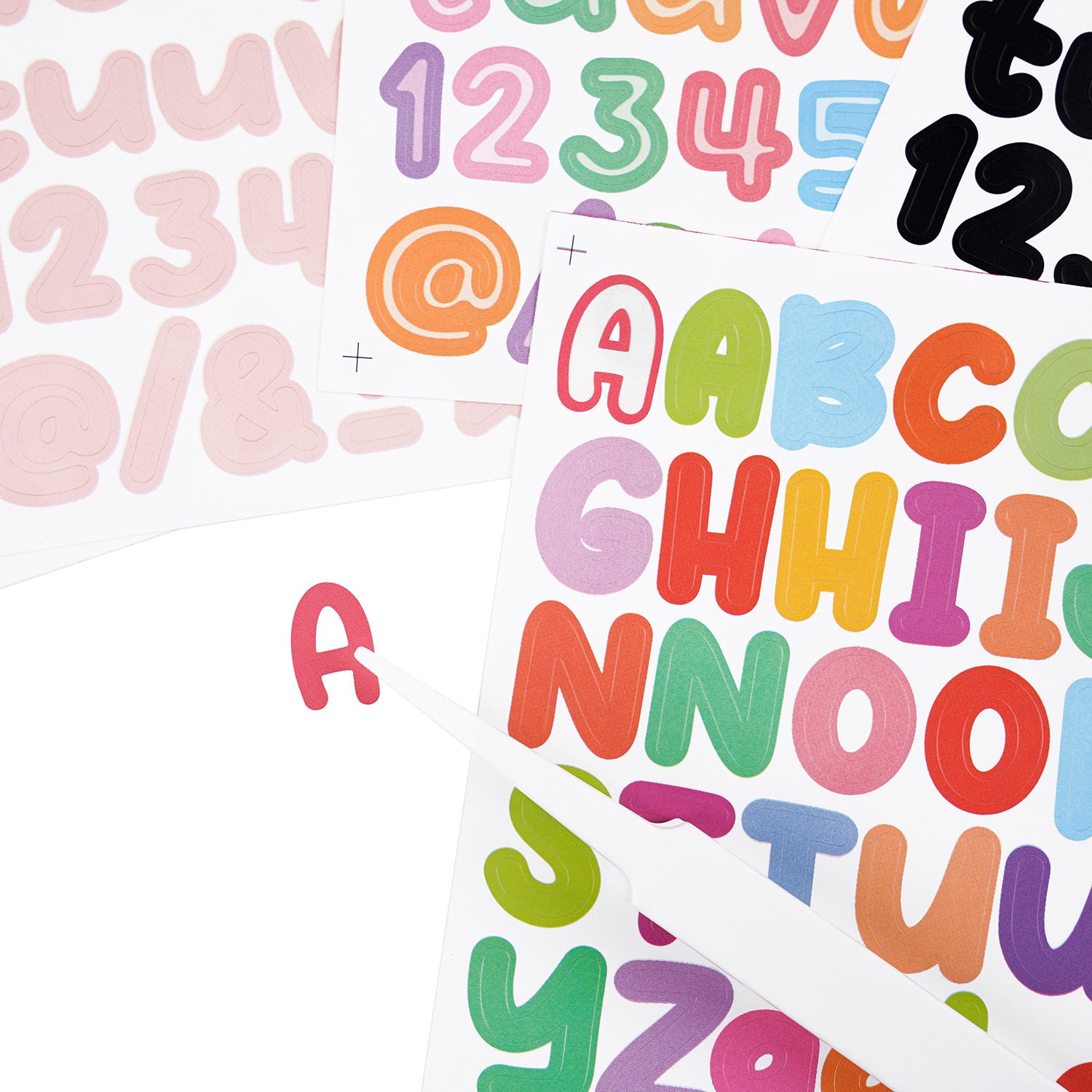 10PCS 0.5 Inch English Alphabet Stickers Small Size Decorative Scrapbook Letter Stickers Waterproof Stickers Kawaii Stickers