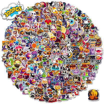 Halloween Stickers – 300PCS Spooky Reaper Pumpkin Sticker Pack