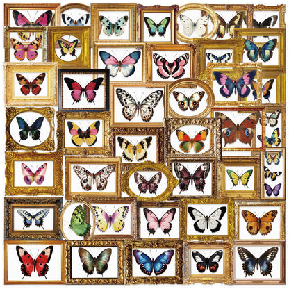 52pcs Vintage Butterfly Stickers Pack – Waterproof for Journal, Laptop & Guitar – Kawaii Stickers Kawaii Stickers