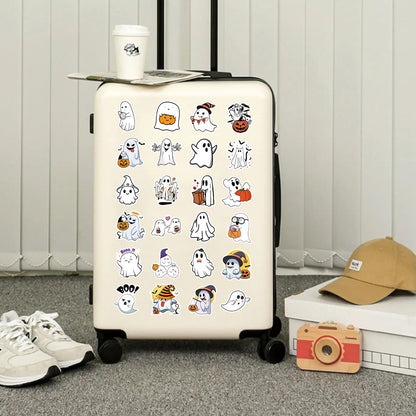 Halloween Stickers for Kids Fun Ghost Designs(50pcs)