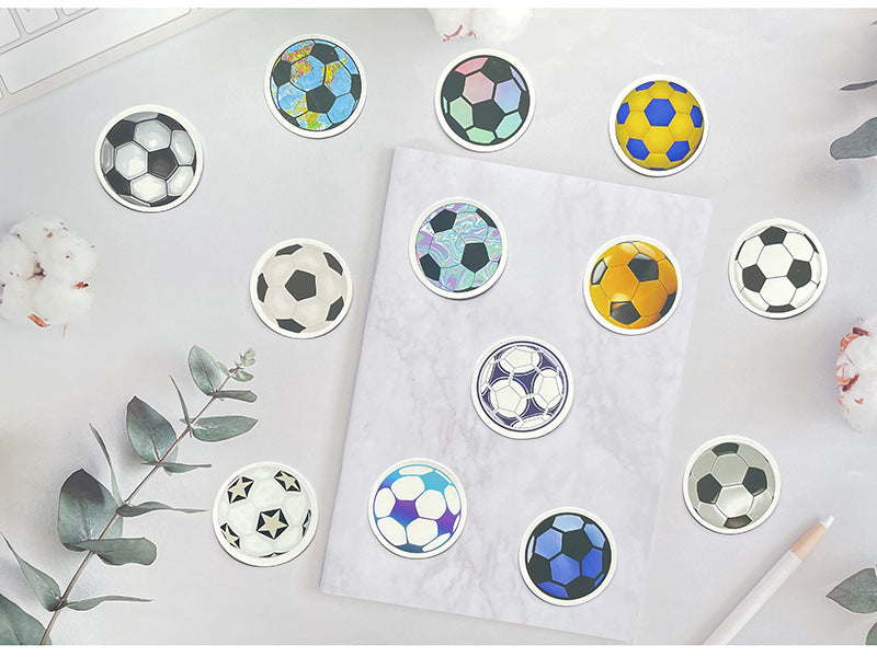 Football Stickers – 60PCS Cartoon Sports Designs – Waterproof PVC Matte – Laptop, Water Bottle & Luggage Decor – Kawaii Stickers Kawaii Stickers
