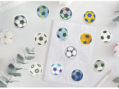 Football Stickers – 60PCS Cartoon Sports Designs – Waterproof PVC Matte – Laptop, Water Bottle & Luggage Decor – Kawaii Stickers Kawaii Stickers