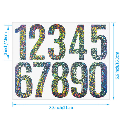 3inch Alphabet Number Stickers Car Mailbox Logo Waterproof Stickers Large Letter Stickers Kawaii Stickers
