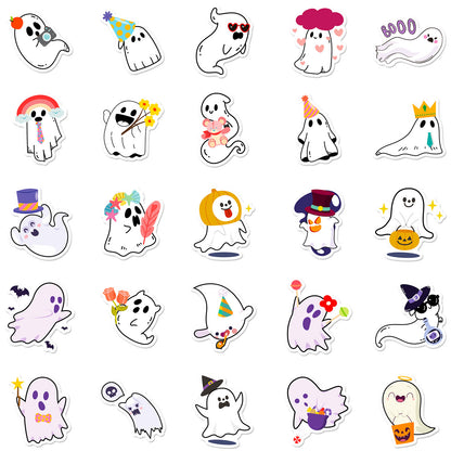 halloween stickers – Cute Ghost Stickers Set for Spooky DIY Decor