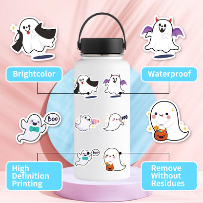 Cute Halloween Stickers  Ghost  Pumpkin Decals(50pcs)