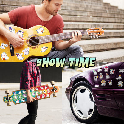 50pcs cute Halloween ghost graffiti stickers Kawaii Stickers