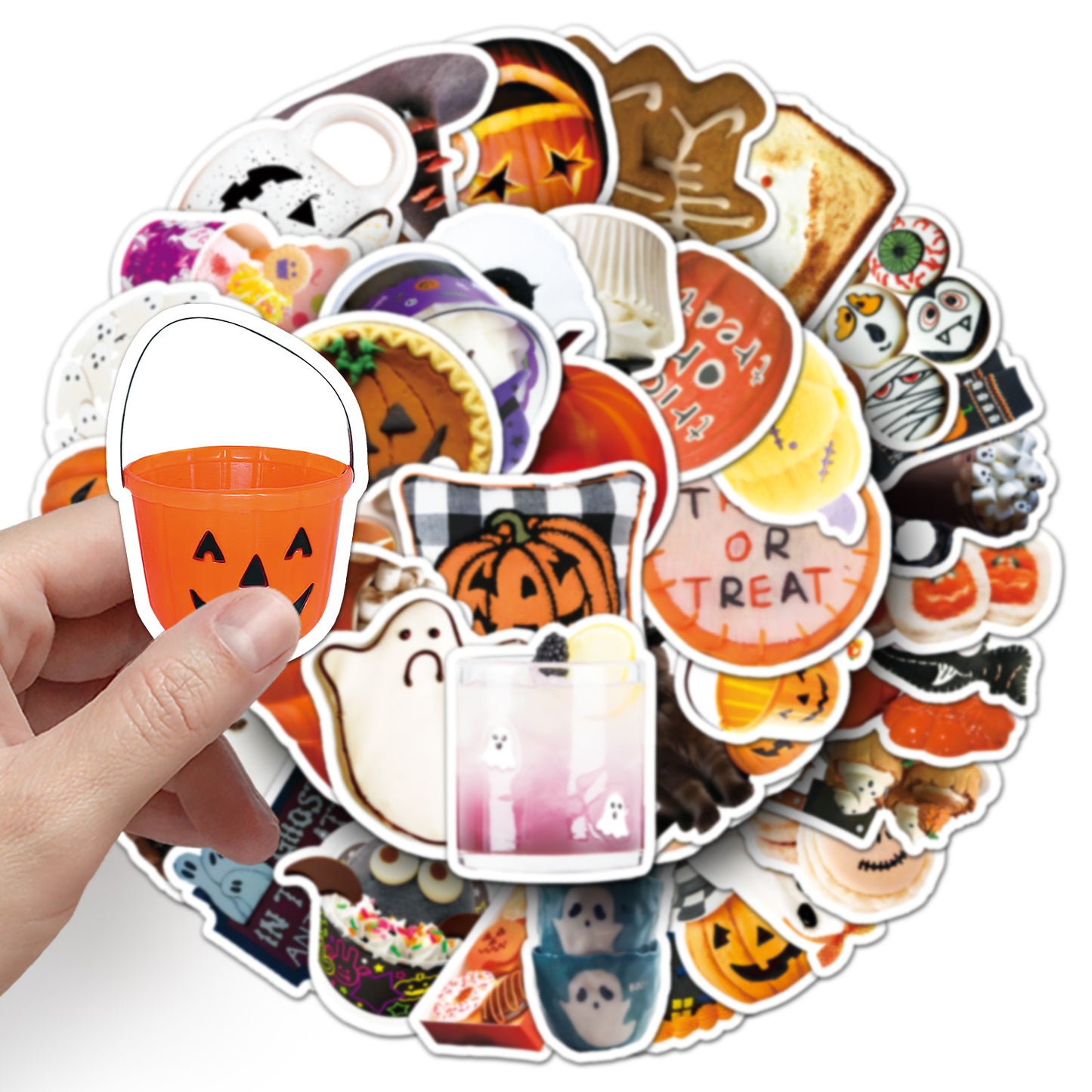 🎃 50Pcs Halloween Waterproof Stickers – Perfect for Phone Cases & Laptops Kawaii Stickers