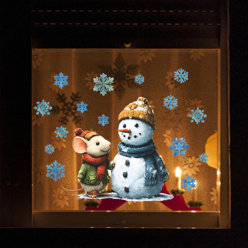 ❄️ Christmas Snowflake Window Stickers – Festive Static Cling for Holiday Decor 🎄 Kawaii Stickers