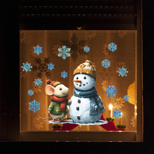 ❄️ Christmas Snowflake Window Stickers – Festive Static Cling for Holiday Decor 🎄 Kawaii Stickers